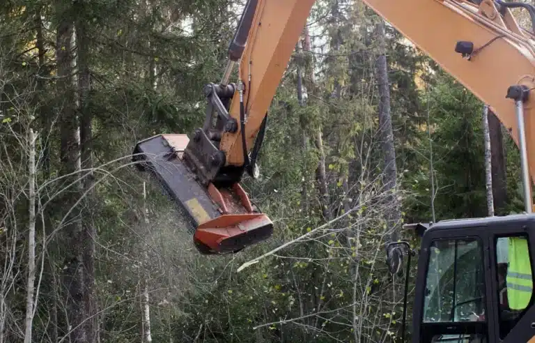 operating a mulcher